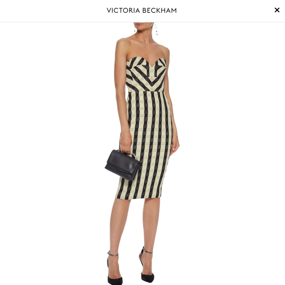 NWT Victoria Beckham Strapless Dress